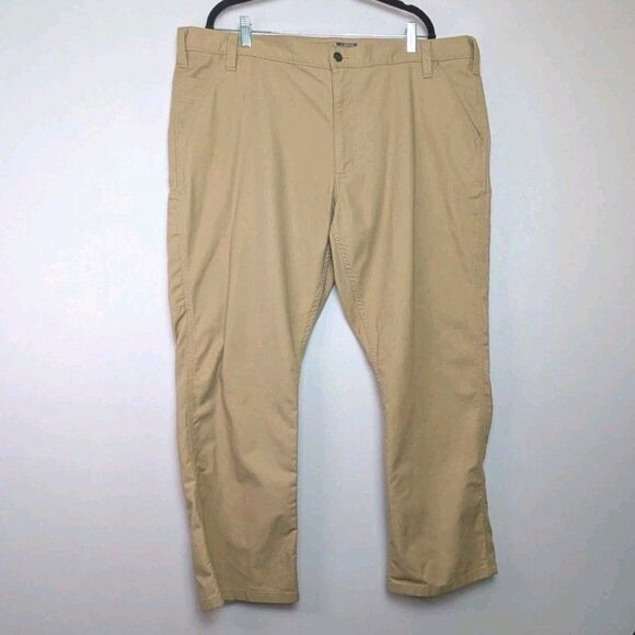 Carhartt Other - Carhartt Work Pants Mens 42x30 Rugged Flex Relaxed Fit Canvas Tan Khaki BN3109-M
